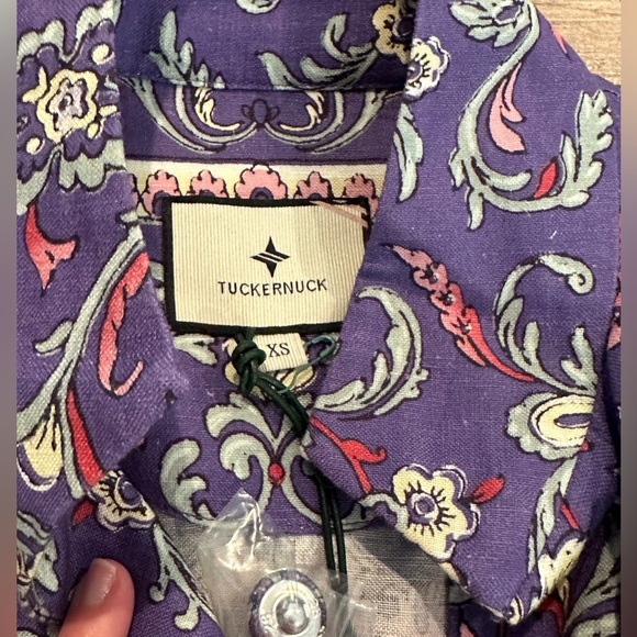 NWT! Tuckernuck Avignon Aubergine Eliana Purple Floral Dress Size XS - Picture 6 of 11